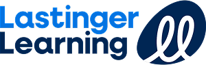 blue and navy Lastinger Learning logo